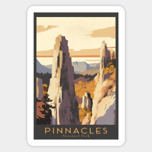 Pinnacles National Park Travel Poster Sticker